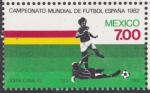 Sellos de America - Mxico -  Campeonato mundial de Futbol España 1982