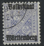 Stamps : Europe : Germany :  WURTTEMBERG SCOTT_O156
