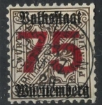 Stamps Germany -  WURTTEMBERG SCOTT_O164