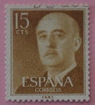 Stamps Spain -  General Franco. Edifil 1144
