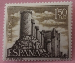 Stamps Spain -  Castillos de España: Peñafiel. Edifil 1882