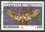 Sellos de America - Nicaragua -  AGRIUS   CINGULATA