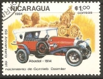 Stamps Nicaragua -  ABADAL   1914