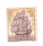 Stamps Spain -  Navio Stma Trinidad