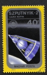 Stamps : Europe : Hungary :  Szputnyik-2