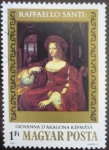 Stamps Hungary -  Raffaello Santi: Juana de Aragón