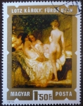 Stamps Hungary -  Károly Lotz: Después del baño