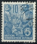 Stamps Germany -  DDR SCOTT_227.01 TRABAJADOR, CAMPESINO E INTELECTUAL