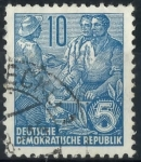 Stamps : Europe : Germany :  DDR SCOTT_227.02 TRABAJADOR, CAMPESINO E INTELECTUAL