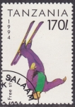 Stamps Tanzania -  Esqui - Estilo libre