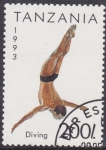 Stamps : Africa : Tanzania :  Diving