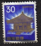 Stamps : Asia : Japan :  Fauna, Flora y Patrimonio Cultural, Templo Chusonji 