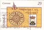 Stamps Spain -  Tratado de Tordesillas 1494-1994  (4)