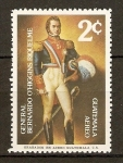 Stamps Guatemala -  Bernardo Ohiggins