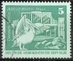 Stamps Germany -  DDR SCOTT_1430.02 PELICANO. ZOO DE BERLIN