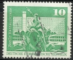 Stamps : Europe : Germany :  DDR SCOTT_1431.01 FUENTE DE NEPTUNO. CALLE DEL AYUNTAMIENTO BERLIN