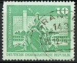 Stamps : Europe : Germany :  DDR SCOTT_1431.02 FUENTE DE NEPTUNO. CALLE DEL AYUNTAMIENTO BERLIN