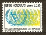 Stamps : America : Honduras :  AÑO INTERN DE LOS IMPEDIDOS