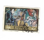 Stamps Spain -  El pintor y la modelo(Picasso)