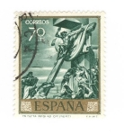 Sellos de Europa - Espaa -  Cristo dicta las reglas(J.M Sert)