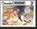 Sellos del Mundo : America : Granada : Bambi