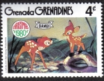 Sellos del Mundo : America : Granada : Bambi