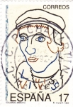 Stamps Spain -  V Centenario del nacimiento de Juan Luís Víves   (4)