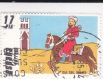Sellos de Europa - Espaa -  Día del Sello- Correo árabe   (4)
