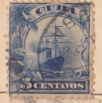 Sellos de America - Cuba -  Barco