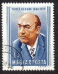 Stamps Hungary -  Pablo Neruda