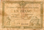 monedas de Europa - Francia -  un franco