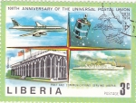 Sellos del Mundo : Africa : Liberia : 100 Aniversario de la unión postal universal