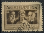 Stamps Poland -  POLONIA SCOTT_399 WOJCIECH BOGUSLAWSKI, HELENA MODJESKA Y STEFAN JARACZ. $0.25