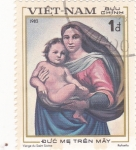 Sellos de Asia - Vietnam -  La Virgen y el Niño