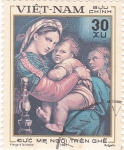 Stamps Vietnam -  La Virgen y el Niño