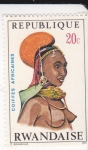 Sellos de Africa - Rwanda -  Mujer africana
