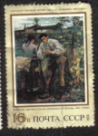 Stamps Russia -  Bastien LEPAGE PUEBLO AMOR 1882