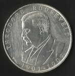 monedas de America - Estados Unidos -  PRESIDENTE  THRODORE ROOSEVELT -  CASA BLANCA
