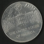 monedas de America - Estados Unidos -  PRESIDENTE  THRODORE ROOSEVELT -  CASA BLANCA