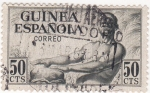 Stamps Guinea -  GUINEA ESPAÑOLA -Instrumento musical Tam-Tam