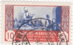 Stamps : Africa : Morocco :  Protectorado español- Alfarero