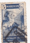 Stamps Morocco -  Protectorado español- panorámica