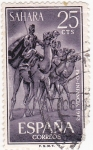 Stamps Spain -  SAHARA- Indígenas a camello