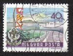Stamps Hungary -  Lago Balaton en Badacsony
