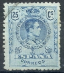 Stamps : Europe : Spain :  ESPAÑA 274 ALFONSO XIII TIPO MEDALLON