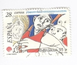 Sellos de Europa - Espaa -  Edifil 3256.Caras con ojos de asombro.Compostela 93
