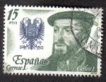 Stamps Spain -  Carlos I