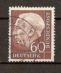 Stamps Germany -  Theodore Heuss./ Grabado / Formato 20x24.