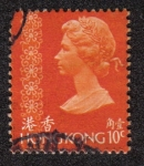 Stamps Hong Kong -  Reina Elizabeth II 