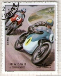 Stamps United Arab Emirates -  28  SHARJAH. Carreras de motos